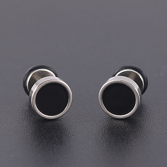 Men's Stud Earrings - Picture 7 of 7